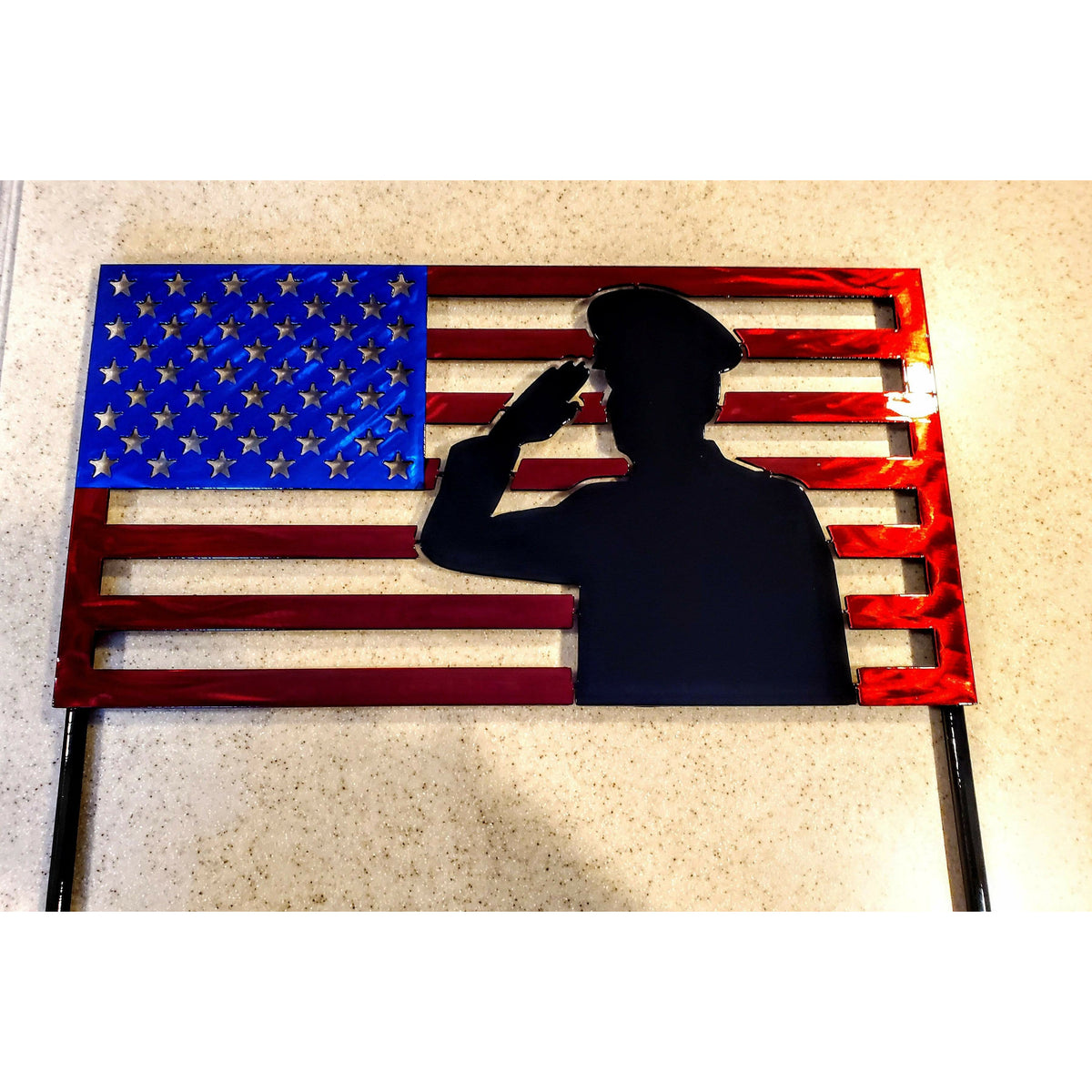 Veteran Salute Flag - MercerMetal