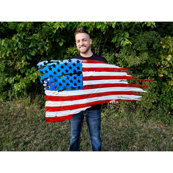 Tattered Flag - ALUMINUM - - MercerMetal
