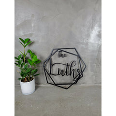 Hexagon Ring Monogram - MercerMetal
