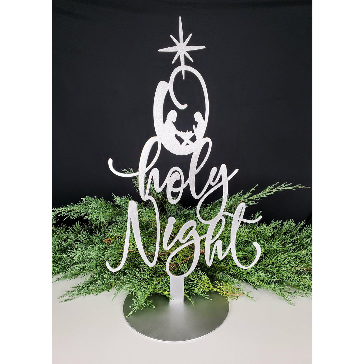 O Holy Night on stand - MercerMetal