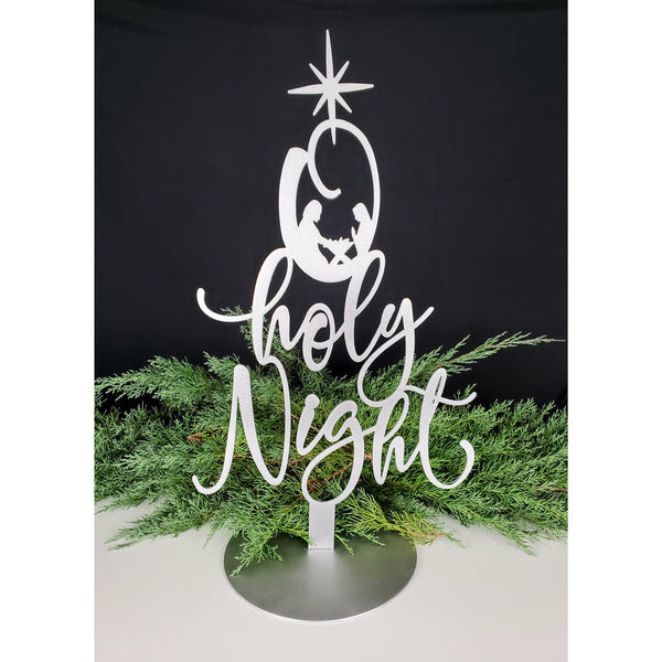 O Holy Night on stand - MercerMetal