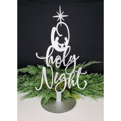 O Holy Night on stand - MercerMetal