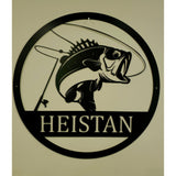 Bass and line Name Hanger - MercerMetal