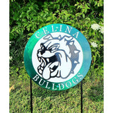 Celina Bulldogs Hanging Sign and Add-Ons - MercerMetal