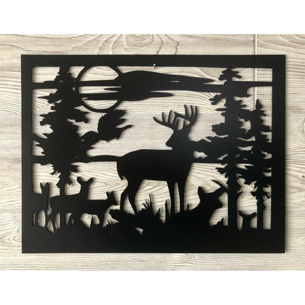 Deer in the Woods - MercerMetal